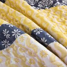 3 Pieces Yellow Boho Quilt Set Queen King Size Striped Paisley Quilt Bedspread Coverlet Set Soft Microfiber Lightweight Bedding Set For All Season Home Decor Room Decor Bedroom Decor Bed Comforter Set Mothers Day Gift Wedding Decorations. - Màu vàng - Xem 6