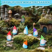 3/6 Pcs Mini Resin Doll Outdoor Courtyard Lawn Indoor Flower Pot Fairy Decoration, Spring Decoration Room Decoration, Seasonal Decoration For Celebrations, Suitable For Fairy Garden Decoration, Micro Landscape Ornament, Home Decoration, Garden Decoration, And Car Decoration
