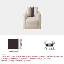 1PC Solid Color Simple Striped Design Non-Slip Sofa Cover, All-Season Home Decoration Sofa Pad, Suitable For Home, Bedroom, Study, Living Room And Office Gifts Birthday Graduation Couch Cover Sofa Covers Room Decor Living Room Decor
