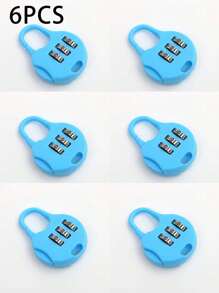 Tsa Certified Black Zinc Alloy Mini Travel Backpack Lock, Vacation Style Metal Password Combination Padlock, No Printing, No Power Required,Digit Mini Round Combination Lock, Padlock, Anti-Theft, Luggage Lock, Student, Dormitory, School Bag, Cabinet, Drawer Lock,For Luggage, Pencil Case, Backpack, Cartoon Waterproof Padlock For Outdoor Travel, Student Dormitory, Cabinet, Drawer,Electric Bike, Bicycle Basket Lock, Helmet Lock, Cabinet, Luggage, Travel Accessories - Multicolor - View 16