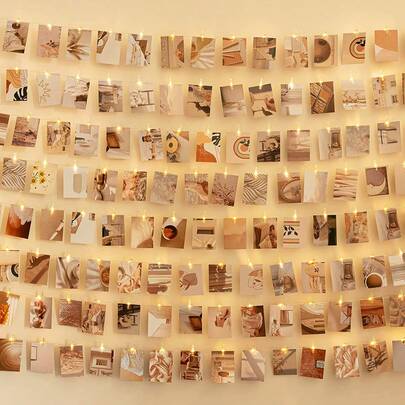 一套包含1/2/3/4/5米长、10/20/30/40/50个灯泡的铜线串灯，电池供电，适用于家居装饰、墙面装饰、卧室装饰，可用于悬挂照片和卧室装饰，也适用于婚礼、生日派对、母亲节、儿童节和其他节日场合，是房间装饰的理想选择。