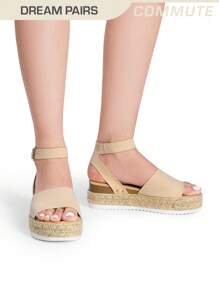 Women's Wide-Lasting Wedge Sandals Comfortable Commuting Vacation Summer Shoes - 白色 - 查看 4