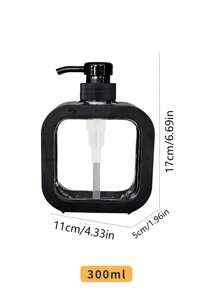 500ml/300ml transparante navulbare pompflessen, plastic dispenserflessen voor handzeep, lotion, lege flessen, badkamerdecoratie, terug naar school