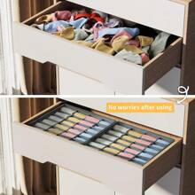 24-Grids Fabric Storage Box, Large Capacity Organizer Box For Underwear, Socks, Home Use