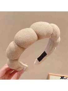1 pieza Diadema con forma de nube simple de esponja para mujeres, diadema de verano para lavado de cabello y peinado, accesorios rosas, diadema, diadema para el cabello, diadema para el cuidado de la piel