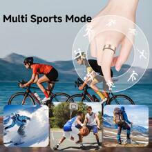 SIMSONLAB 2025 新款智能戒指，电池寿命长，多种运动模式，手势摆动即时照片，手势拍照，手势视频播放器，日常活动跟踪，轻巧设计，时尚礼物，男士，女士， - 銀色 - 查看 7