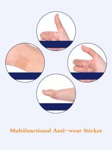 1 Roll Anti-Friction Heel Protector, Silicone Gel Toe Pads For High Heels, Invisible Shoe Friction Tape For Ankles And Toes