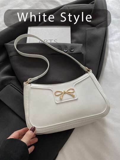 优质质感百搭女包腋下包新时尚手提包单肩包简约蝴蝶结包钱包吊坠组合