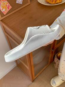 男士足弓支撑按摩拖鞋，舒适鞋底，防滑，EVA 材质，夏季拖鞋，浴室和家居拖鞋，海军蓝