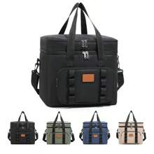 Bolsa de almuerzo aislada con gran capacidad, caja de almuerzo, bolsa térmica para picnic, bolsa refrigeradora portátil