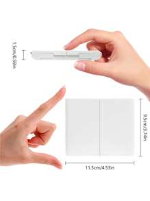 1pc Portable Triple Fold Makeup Mirror, Desktop LED Folding Makeup Mirror, With 2x And 3x Magnification, Supported By A Stand, Suitable For Carrying Beauty Gifts (Battery Powered)