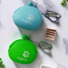 [1pc Outdoor Training Snack Bag] 1pc Pet Snack Bag, Outdoor Training Storage Pouch With Hook, Pet Outdoor Supply