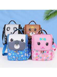 1 Pc, New Crossbody Insulation Bento Bag, Reusable Lunch Box Bag, Large Capacity Handheld Ice Pack, Convenient And Portable Storage Method, Suitable For Students, Office Workers, Picnics And Camping - Multicolor - View 2