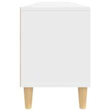 Meuble TV blanc 150x30x44,5 cm bois d'ingénierie