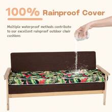 40/48/60inch Outdoor Porch Swing Cushion,Outdoor Bench Cushion, Outdoor Seat Cushion Bench Pad Cushions,For Patio Porch Garden Swing Cushions(Cushion + Cover) - Cushion + Seat Cover - View 7