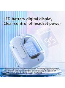 HK3 New UltrapodsMax  Wireless Transparent Bluetooth Earphones HIFI Sound Quality 5.3 Applicable - 白色 - 查看 3