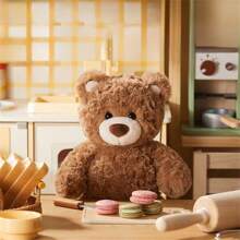 Miniso 10.23英寸/26厘米 名创优品吉福德熊系列毛绒玩具 动漫卡通可爱毛绒玩偶 家居客厅卧室装饰抱枕 节日生日礼物 - 棕色 - 查看 6
