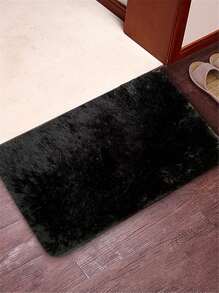 1 块柔软蓬松奢华长毛地毯 - 毛绒、防滑、可机洗、防褪色、柔软触感、长毛地毯，适用于客厅、卧室、家居装饰、房间装饰、装饰地毯、地板覆盖物等！ - 黑色 - 查看 13