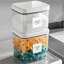Laundry Room Storage Container With Lid For Storing Laundry Balls, Dryer Balls, Powder, Fragrance Beads, Household Organizing Storage Box