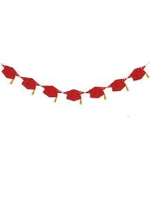 1 pieza Bandera decorativa para graduación 2025 con brillo, Felicitaciones Graduado, con borla, bandera de felicitaciones para fiesta de graduación universitaria