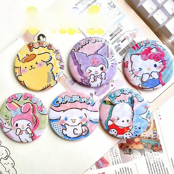 Sanrio Tin Badge Bar Plate Badge Cute Jade Dog Bag Decoration Pendant