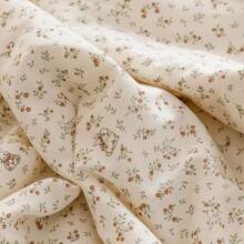 1pc Premium Grade Knitted Lightweight Airy Double Gauze Soybean Summer Quilt/Comforter - Flower Stream Rabbit - View 8