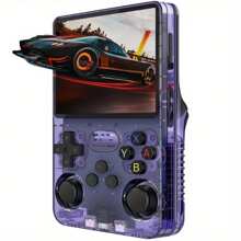 Consolă de jocuri portabilă R36S retro cu jocuri clasice încorporate de 64G, ecran IPS de 3,5 inch, baterie de 3500mAh, mini consolă video retro portabilă, joystick-uri 3D duale