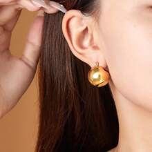 Small Chunky Gold Hoop Earrings For Women, 14k Gold Thick Statement Huggie Hoop Earrings Hoop Earrings Set Hypoallergenic Fashion Earrings