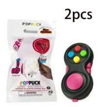 1pc New PopPuck Fidget Anti-Stress Toy, Elastic Pop Out Finger Toy, (Random Style And Partial Components)