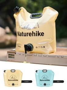 Naturehike 1pc 10L Outdoor Water Bag, Large Capacity Camping Hiking Portable Washing And Drinking Dual-Use, With Built-In Faucet, Material, Odorless, Shockproof And Crush-Proof, Usage Temperature 0-60°C