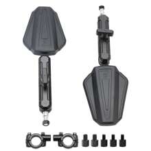 Long Arm Mirrors Enduro Mirror Kit For Adventure, Touring & Dual Sport Bikes - Black - View 6