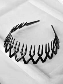 1/2 piezas Diademas de plástico con forma de onda, simples y de moda, accesorios para el cabello para mujeres