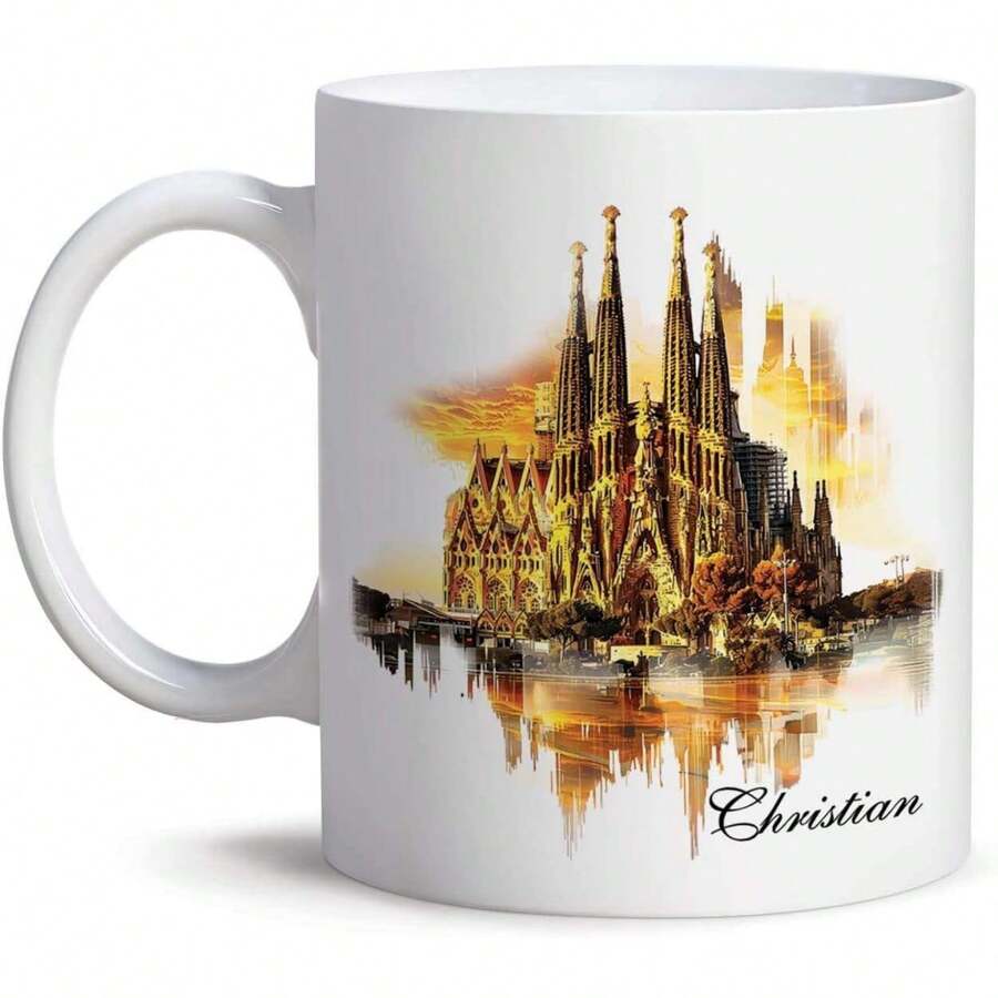 Pyramids Mug, Personalized Pyramids Of Giza Coffee Cup, Customized Traveling Ceramic Cup 11oz 15oz, Custom Name White Mug With Egypt Themed, Gift For Travel Lover On Birthday11oz Ceramic Coffee Mug - Mother's Day, Birthday,Father's Day Gift, Easter Day Gift Idea For Dad Mom Friends Girlfriend Boyfriend