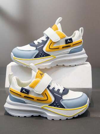 2025 New Kids Sports Shoes, Boys Casual Sneakers With Mesh Breathable Anti-Slip Soft Sole, Suitable For All Season, Wear For Elementary School Students, Medium & Kids