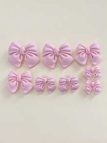 8 piezas de decoración de lazos rosas de resina, de tamaños talla grande grandes y talla grande pequeños, para accesorios de chanclas, sandalias y zuecos para adultos/niños, regalo para mujeres