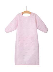 1 Cartoon Baby Eating Smock Long Sleeve Design Versatile Smock Does Not Pick A Dining Chair Adapts To Most Dining Chairs On The Market Double Fixation To Prevent Overturning Children's Art Painting Smock Apron Easy To Wash And Quick-Dry Breathable And Not Stuffy Sweat One Clothes To Wear More Than One Scene Material: Polyester