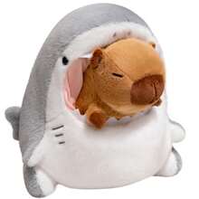 1pc Cute Creative Swamp Crocodile Nest Capybara Plush Doll, Animal In Shark House, Birthday Party Surprise Gift