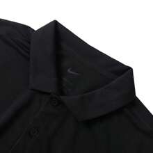 Nike Men's Stand Collar Short Sleeve Casual Business T-Shirt, Running Half Sleeve Polo Shirt DH0858-010 - Black - View 3