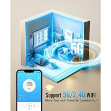 Automatic Cat Feeder With 5G WiFi, Automatic Cat Food Dispenser For 2 Cats, Dogs,  Small Pets, 20 Cups/5L Timed Dry Food Dispenser With APP Control