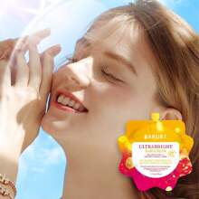 BARUBT 男女通用防晒霜 SPF 50 PA+++ | 矿物锌和钛广谱防护 | 无香型，适合所有肤质 | 50ml 小袋 | NaOH 配方，便携轻薄，适合旅行 - 黃色 - 查看 4