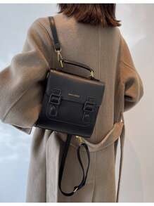 New Large Capacity Casual Mini Fashion Retro Flip-Top Backpack Multi-Purpose Handbag Shoulder Bag For Women Christmas Gift