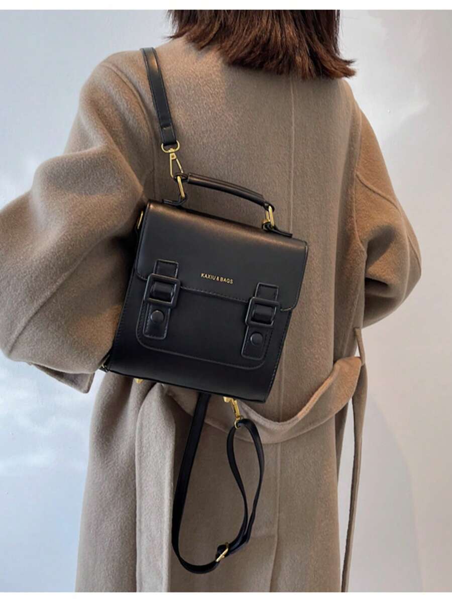 New Large Capacity Casual Mini Fashion Retro Flip-Top Backpack Multi-Purpose Handbag Shoulder Bag For Women Christmas Gift