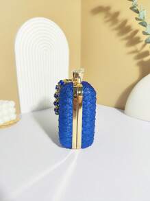 Luxury Rhinestone Square Evening Bag, Elegant Bling-Bling Clutch Purse, Women's Dress Handbag For Wedding Party Prom Banquet - Perfect For Carnival Mardi Gras Music Festival