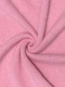 Women Casual Solid Color Short Sleeve Knit Top