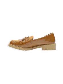 Patent Leather Loafer - Camel - View 5