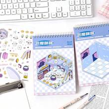 40 Blätter/Buch Aufkleber, Die Sims Serie, kunstvoll gestaltete DIY Landschaft Spaß Aufkleber, Bastelmaterialien, dekorative Laptops, Handyhüllen, Federmäppchen, Schulbedarf, Schulanfang