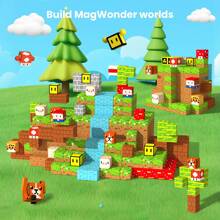ODAPTO Bloques magnéticos para niños, juguetes de construcción con imanes, regalo actualizado de STEM y sensorial para cumpleaños, Pascua, juegos de regalo de 3 4 5 6 7 8 9 10 años para niños y niñas, juguetes de bloques de construcción