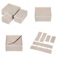 1/3/6/9/12pcs Foldable Fabric Storage Boxes, Closet Dresser Drawer Organizer, Fabric Baskets Containers For Clothes, Underwear, Socks, Garments, Decor, Holiday, Room, Home, Bedroom, Dress, Pants, Jeans, Boots, Skirt, Bedroom Organizer