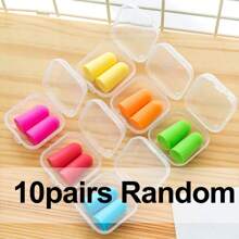5/10 Paar akustische Schaumstoff Ohrstöpsel Anti-Lärm Box Mini Schlaf Lern Reise Ohrstöpsel kreative, zufällige Designs, lustige Geburtstagsgeschenke