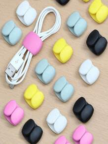 8/5/4/2/1/ 10PCS Mix And Match New Cable Storage Organizer, Data Cable Storage Buckle, Travel Data Cable Hub, Earphone Charging Cable Winding Storage Buckle